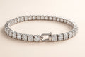 Authentic 7 Carat Treated Real Diamond Bracelet – Solid 14K White Gold