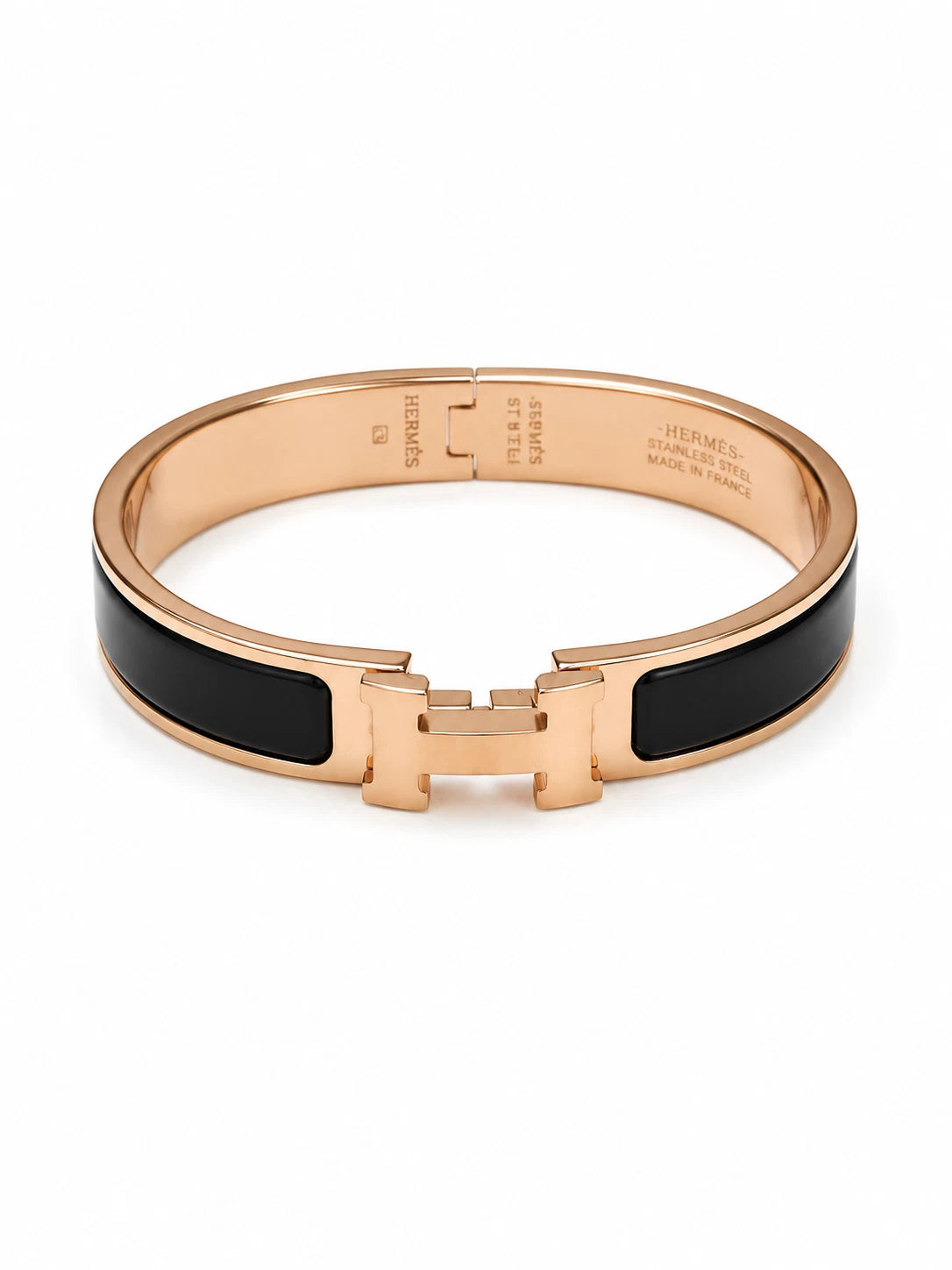 Hermes Clic Clac H Bangle - Black